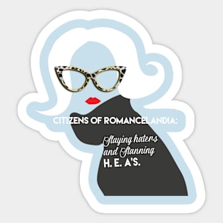 Don't Mess With Romancelandia Sticker